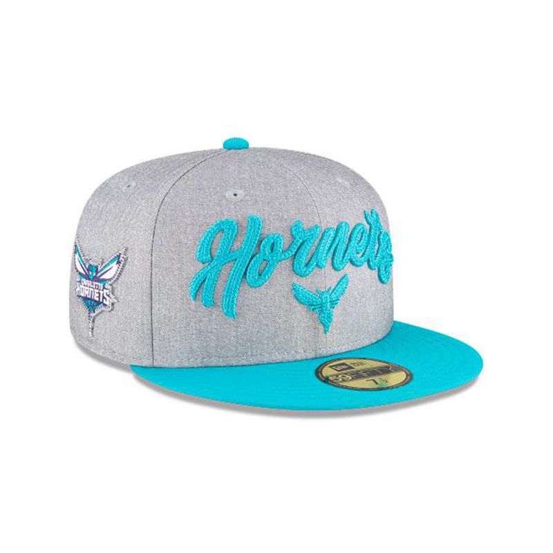 NBA Charlotte Hornets Draft 59Fifty Fitted (RXB5758) - Grey New Era Caps